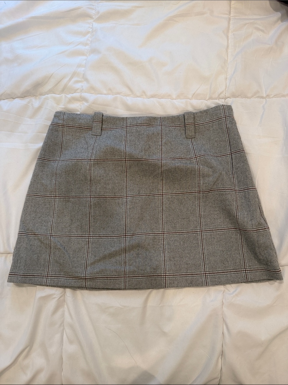 Abercrombie & Fitch Gray Plaid Mini Skirt - Picture 1 of 3